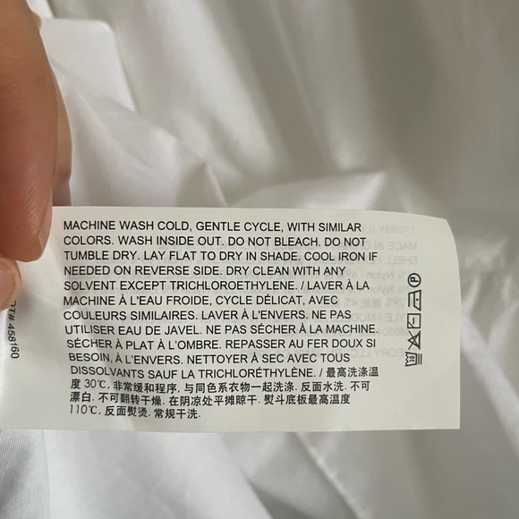 Theory White Tiered Halter Top. Pre-Owned. - Picture 13 of 14